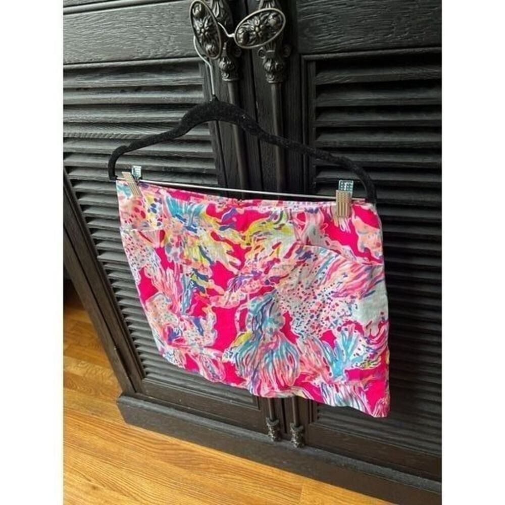 Lilly Pulitzer skirt Aquatic Fish Underwater Bright size 8